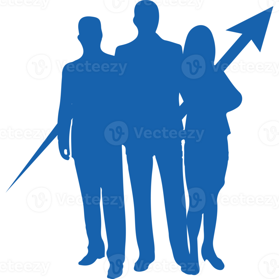 Business people with an arrow png
