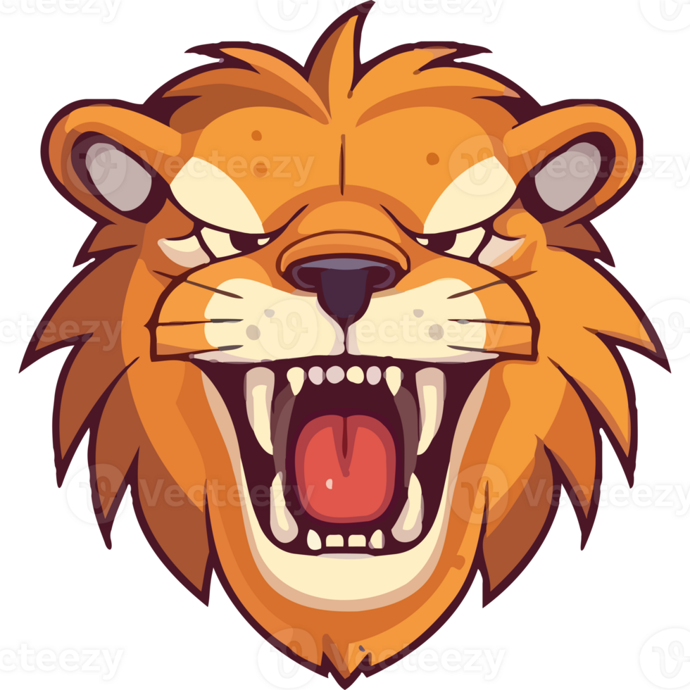 Lion head illustration png