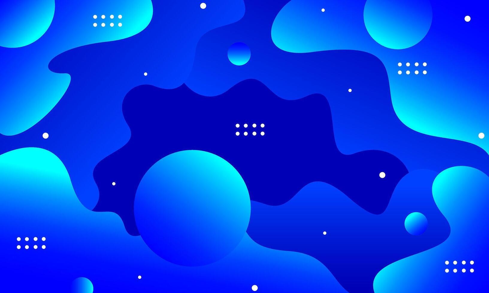 blue curved wave abstract background vector