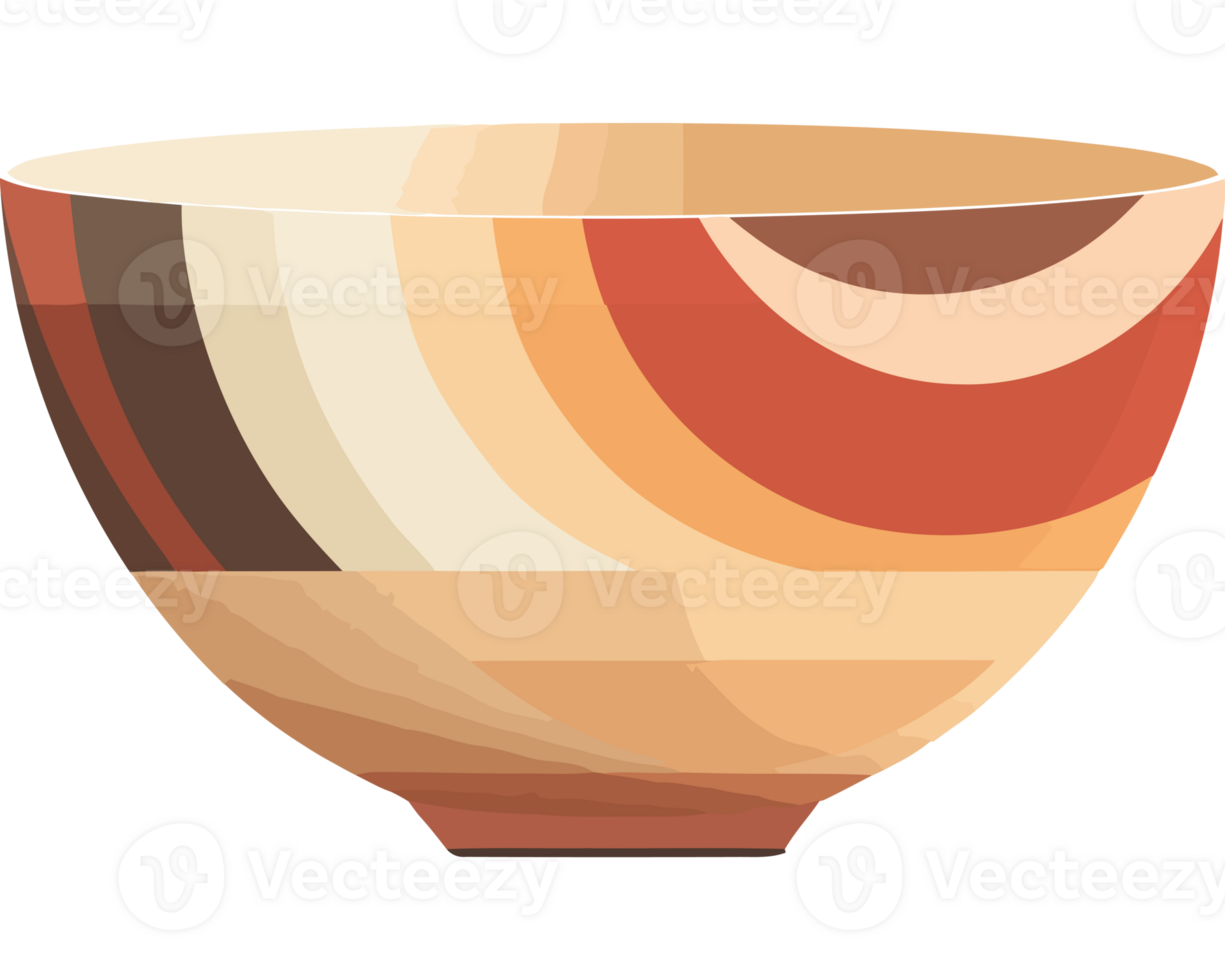 A bowl with a colorful design on it png