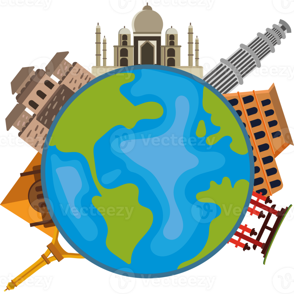 Travel around the world png