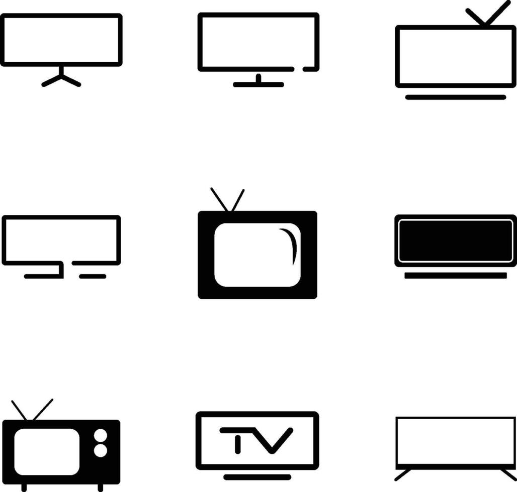 TV icon stock vector