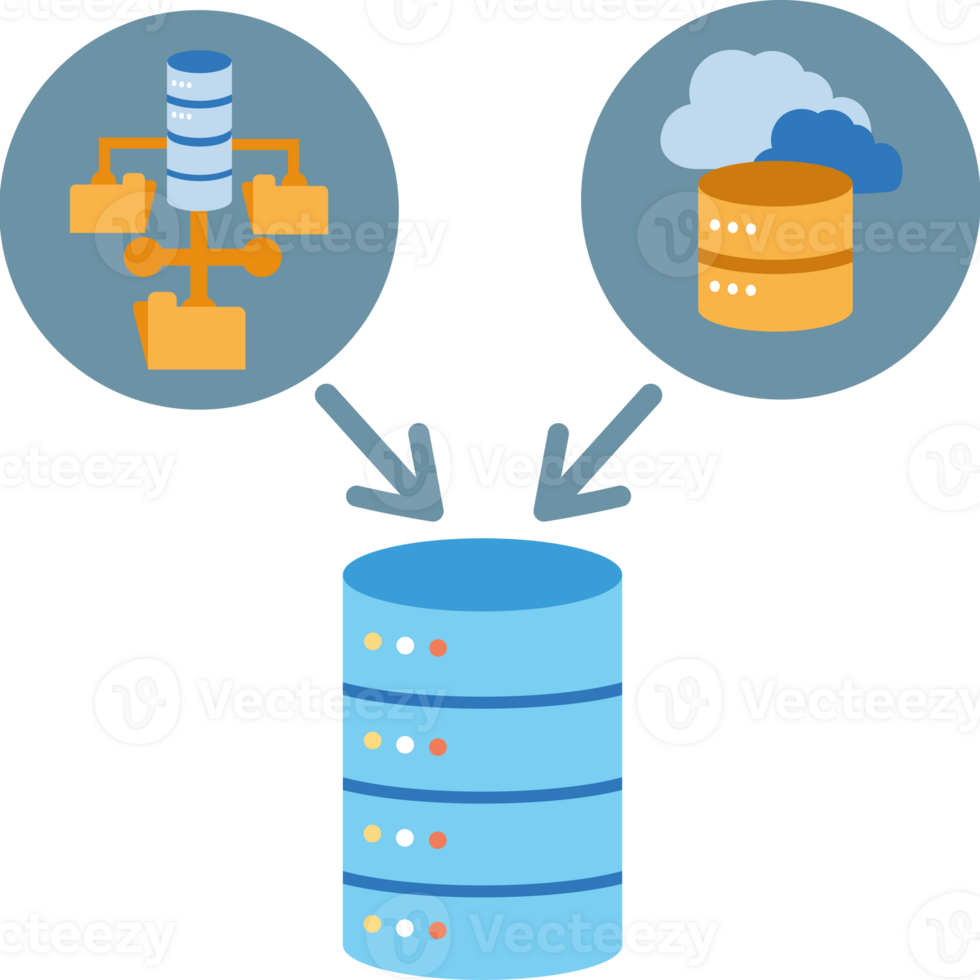 A server with a cloud and a cloud png