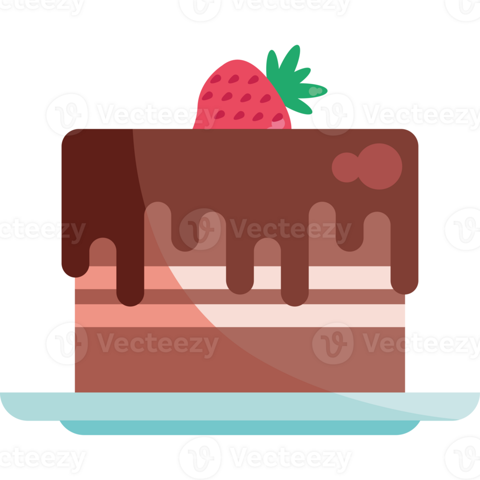 Cake icon with strawberry on top png