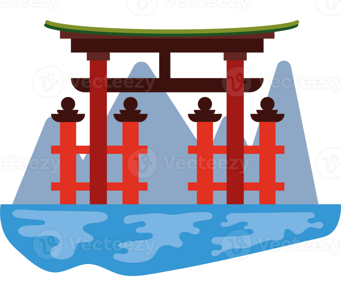 Japanese torii gate icon png