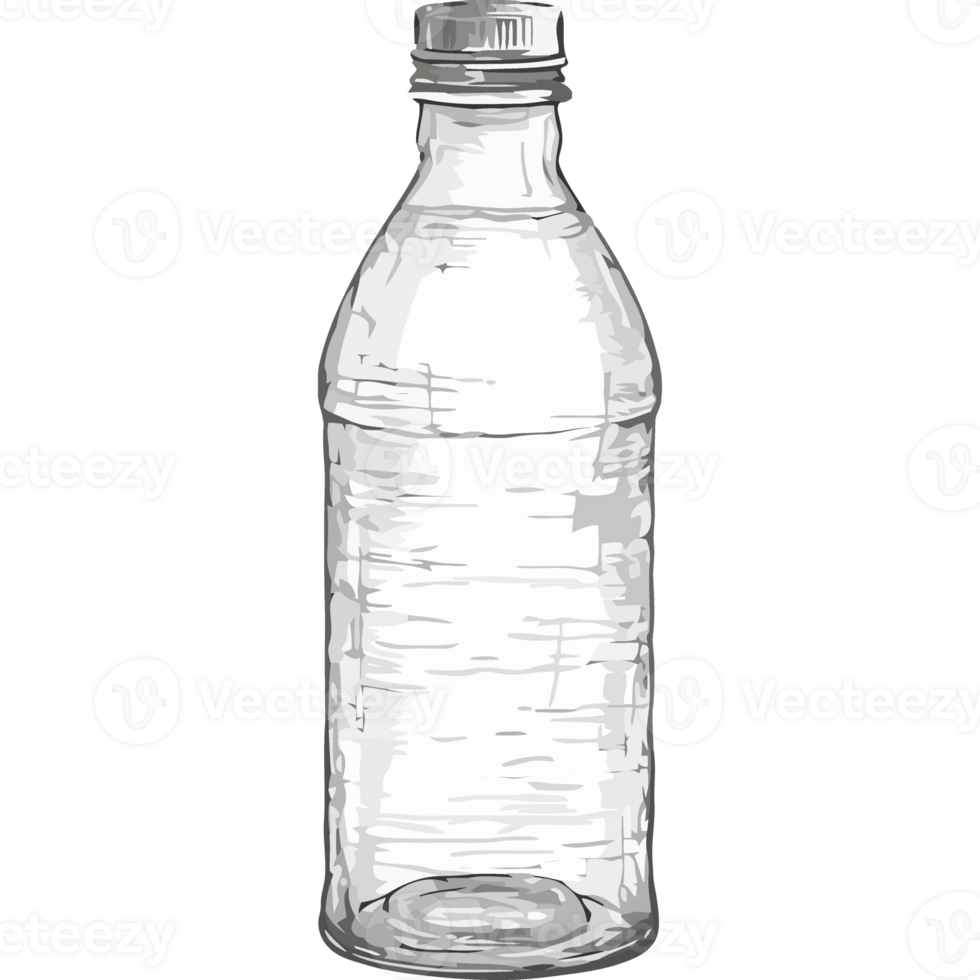 A drawing of a bottle of water png