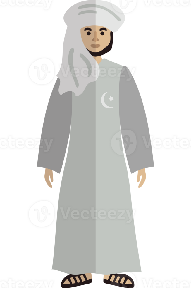 An arab man in a traditional dress png