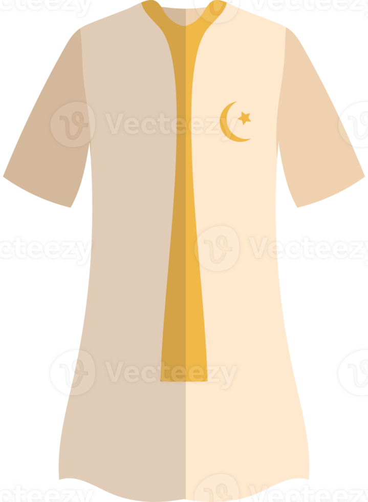A shirt with a crescent and star on it png