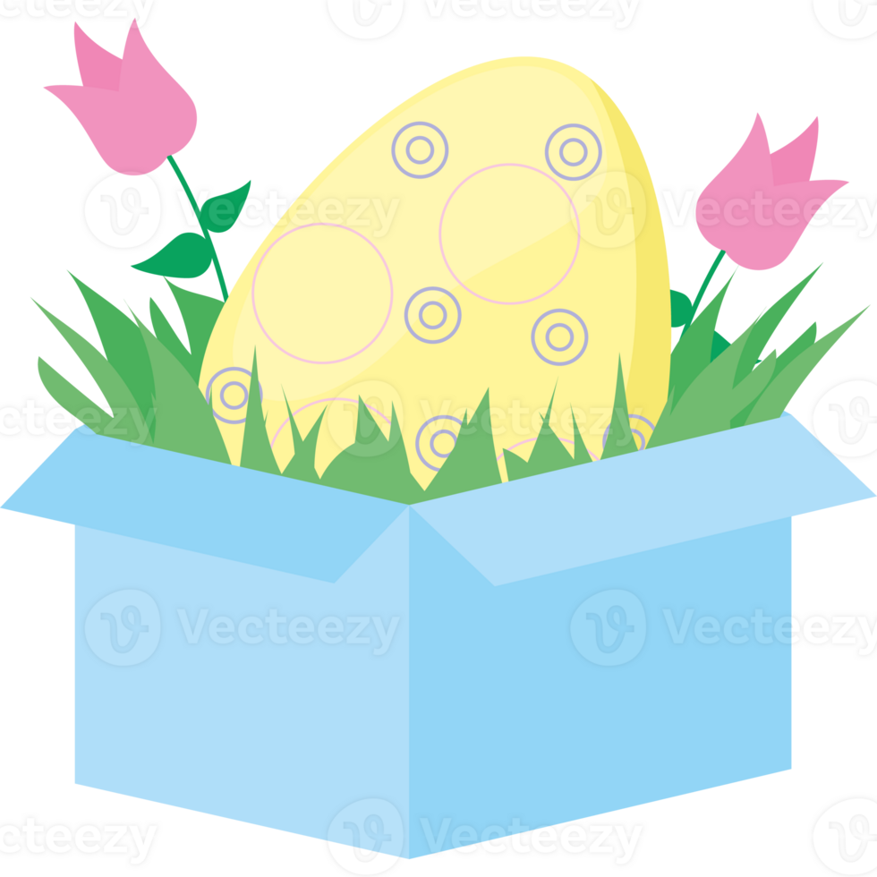 Easter egg in a box png