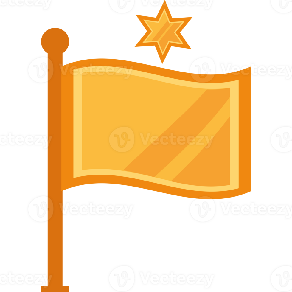 Flag icon with star png