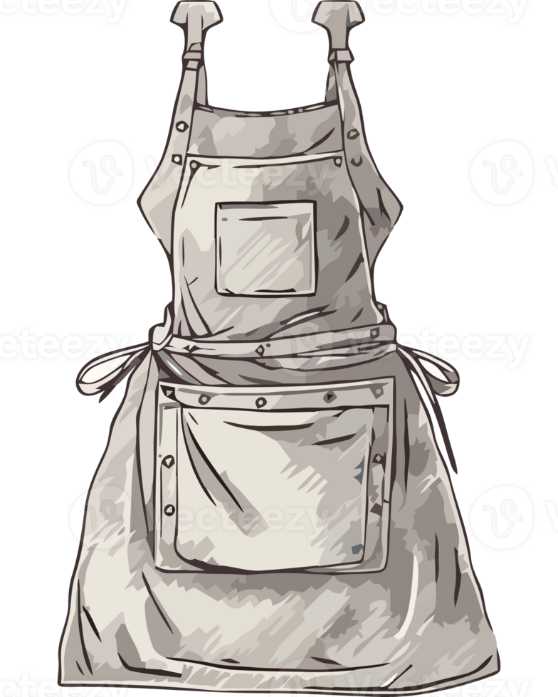 An apron with a pocket on the front png
