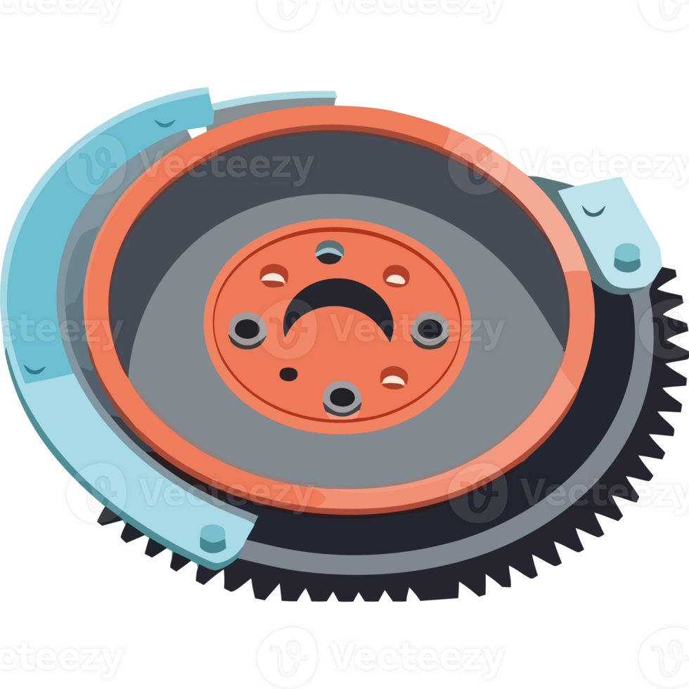 A car wheel with a gear on it png