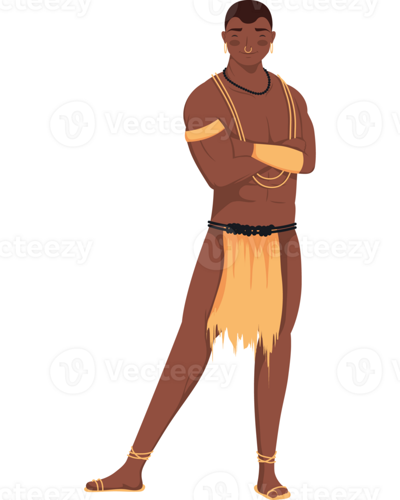 An african man in a traditional costume png