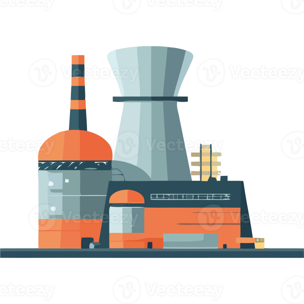 An illustration of a nuclear power plant png