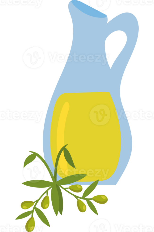 Olive oil and a jug of oil png