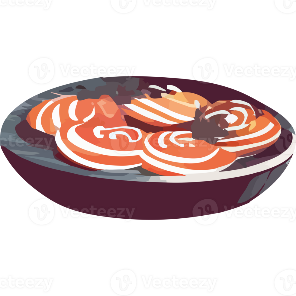 A plate with some food on it png