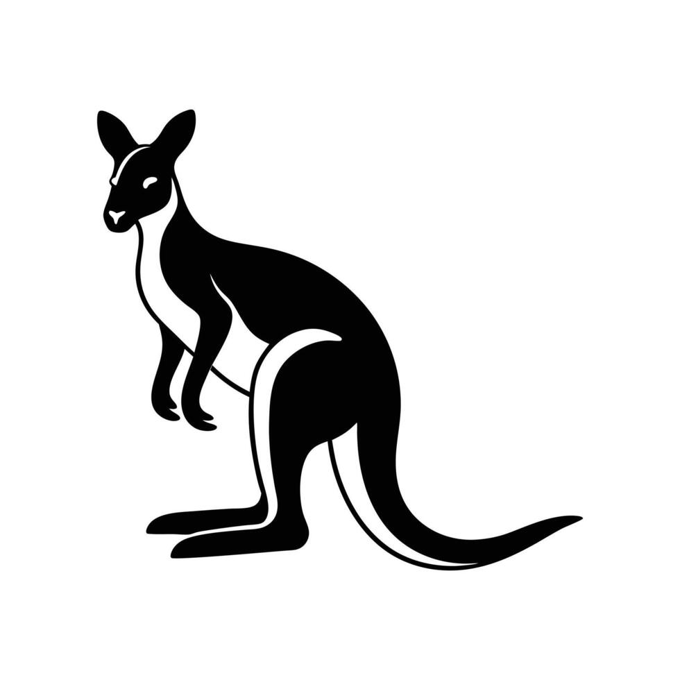Kangaroo art design vector