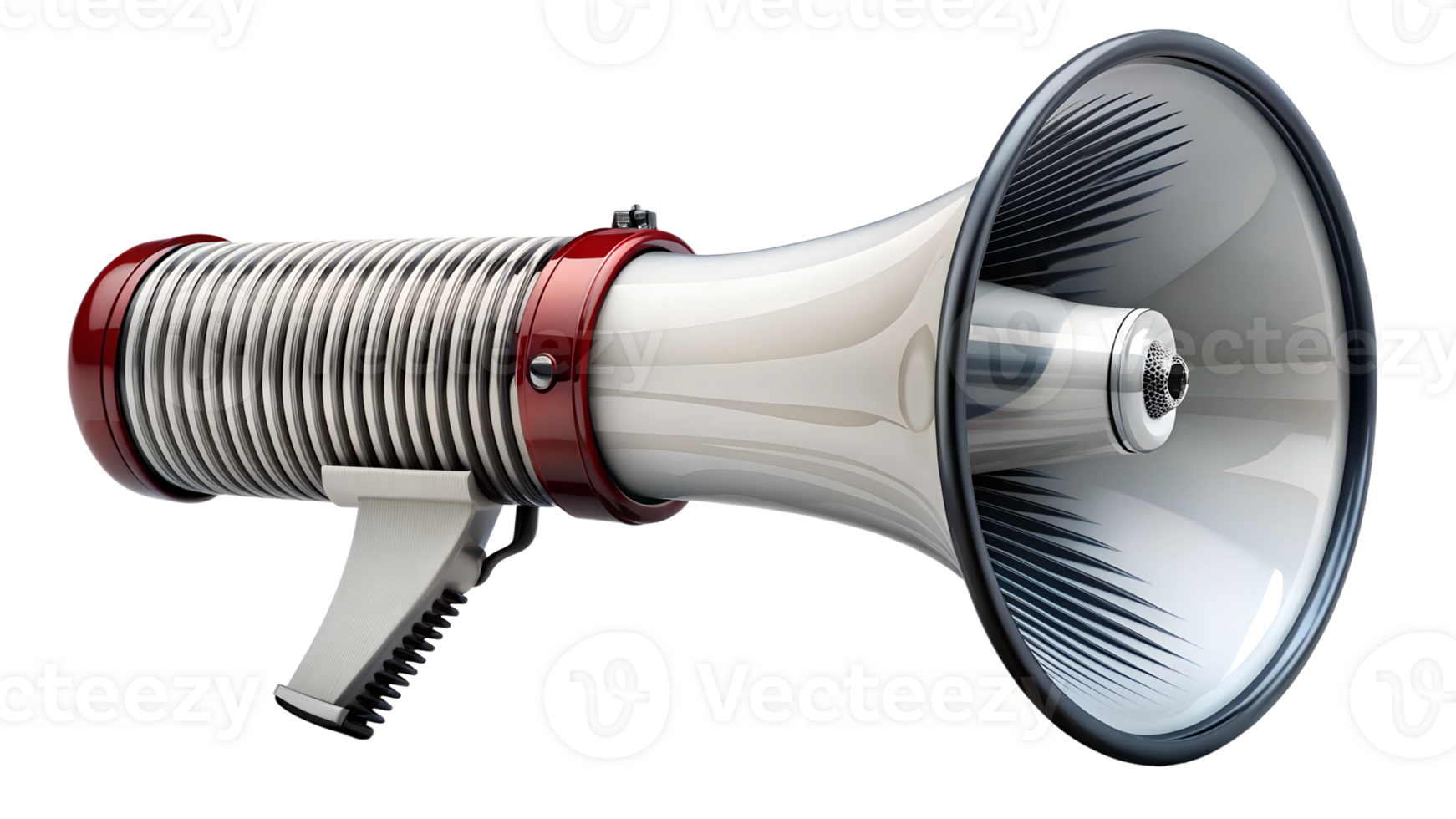 A close-up view of a classic megaphone design transparent png