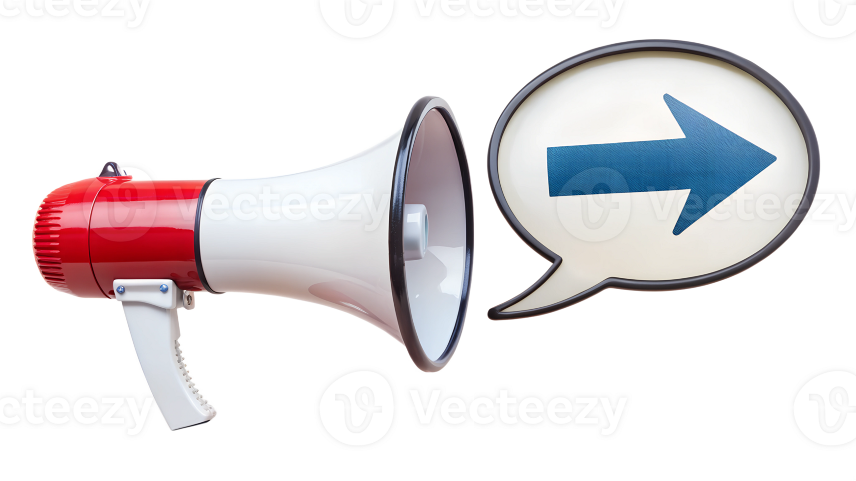 Using a megaphone to deliver a message outdoors transparent png
