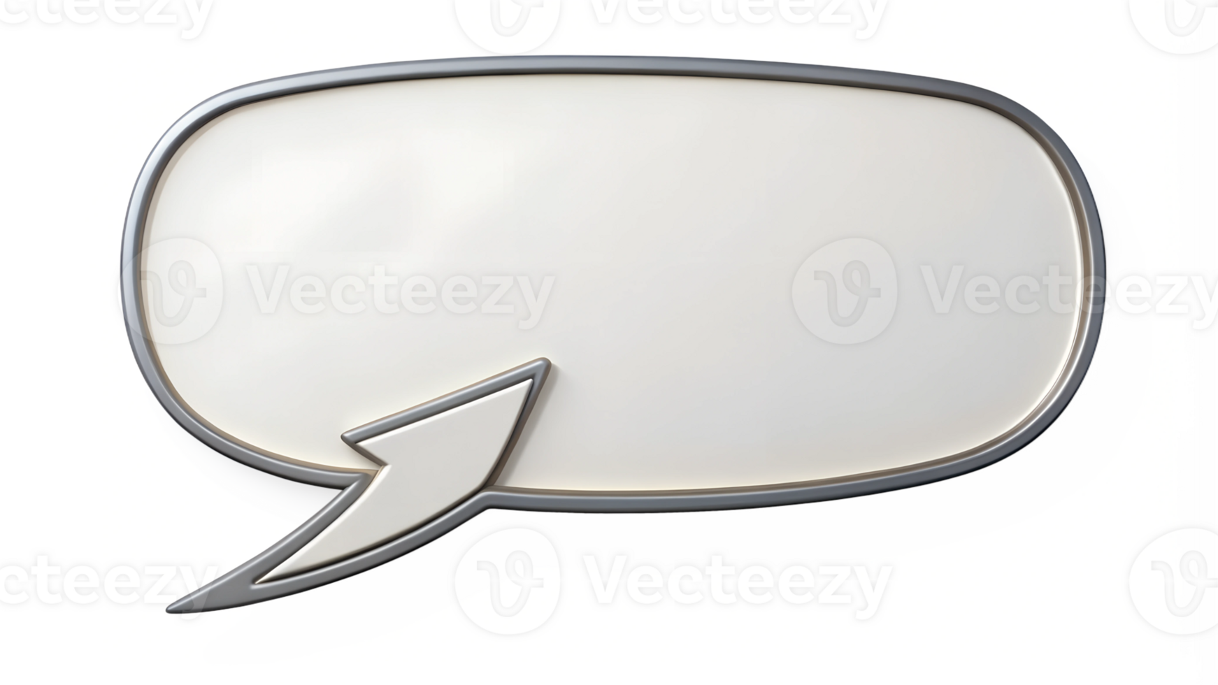 Blank speech bubble ready for creative expression transparent png