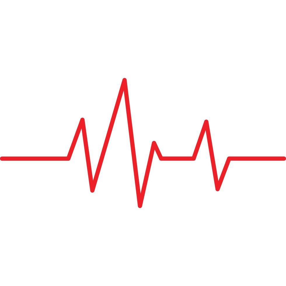 Heartbeat EKG pattern vector
