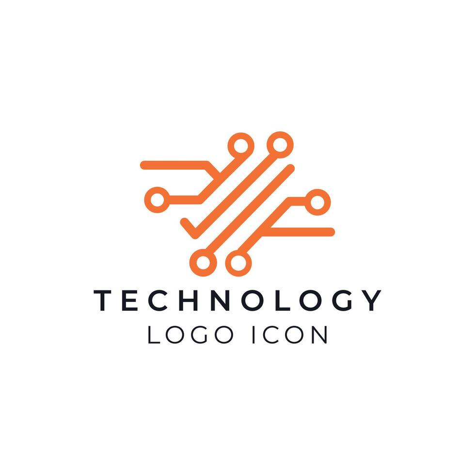 technology logo data icon vector