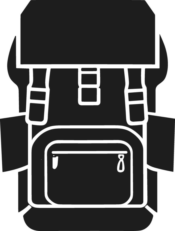 Modern Backpack Silhouette vector