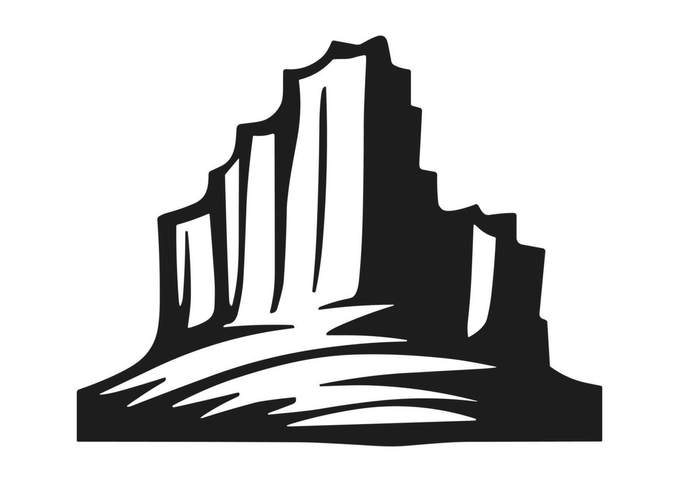 Mountain Silhouette art vector