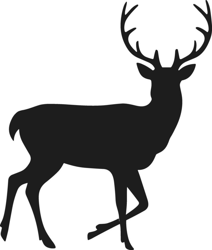 Forest Deer Silhouette vector