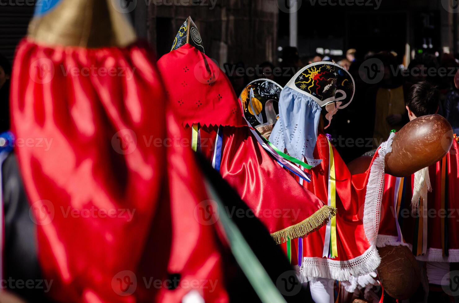 Pantalla the traditional carnival mask, one of the most popular carnivals in Galicia, Entroido de Xinzo de Limia. photo