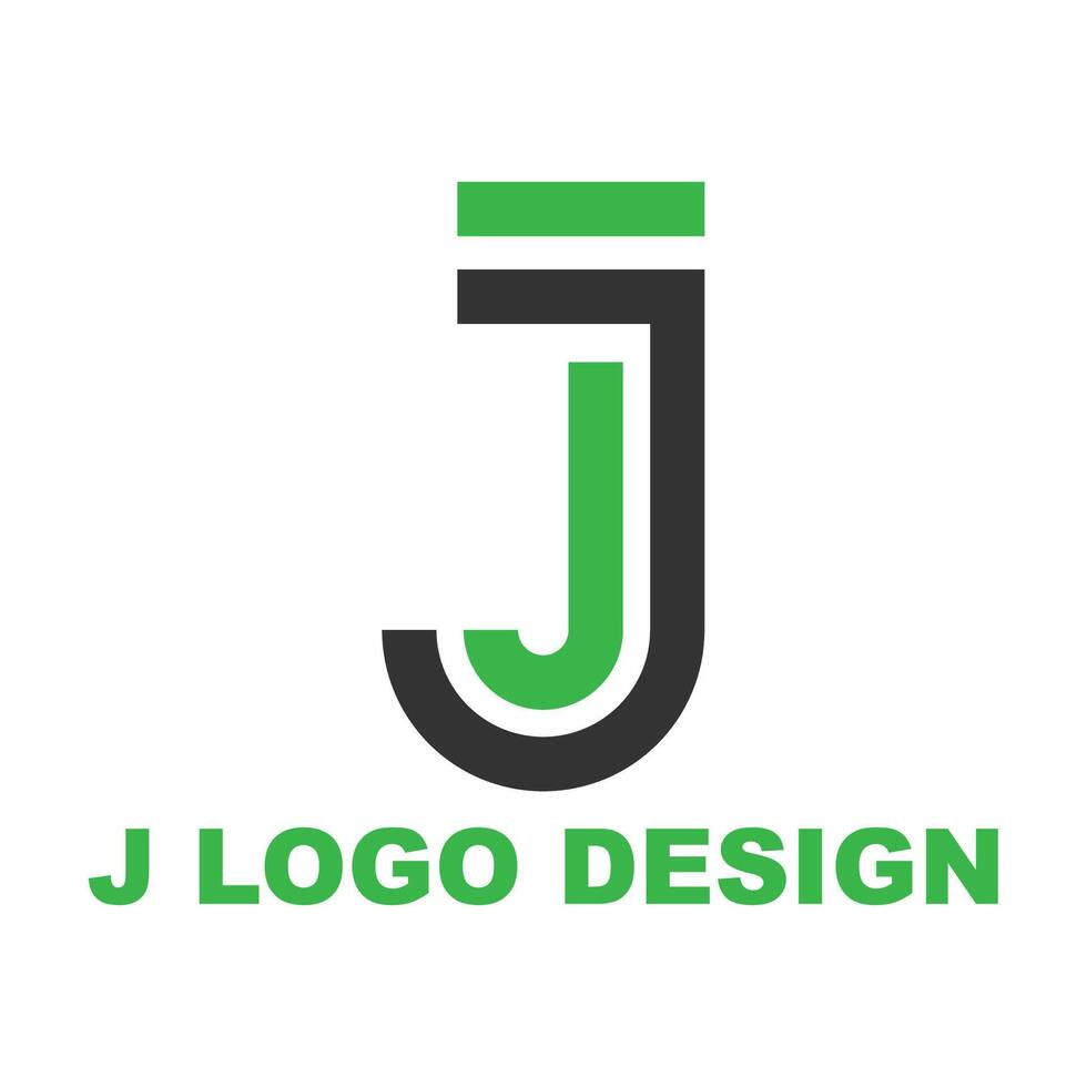 Print creative modern color full j logo design vector