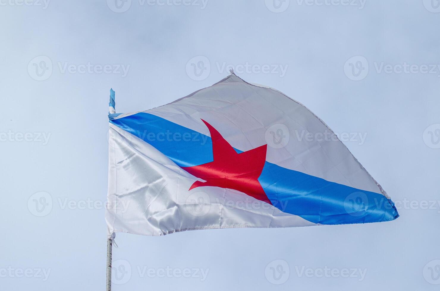 flag of the pro-independence movement of Galicia, called Estreleira photo