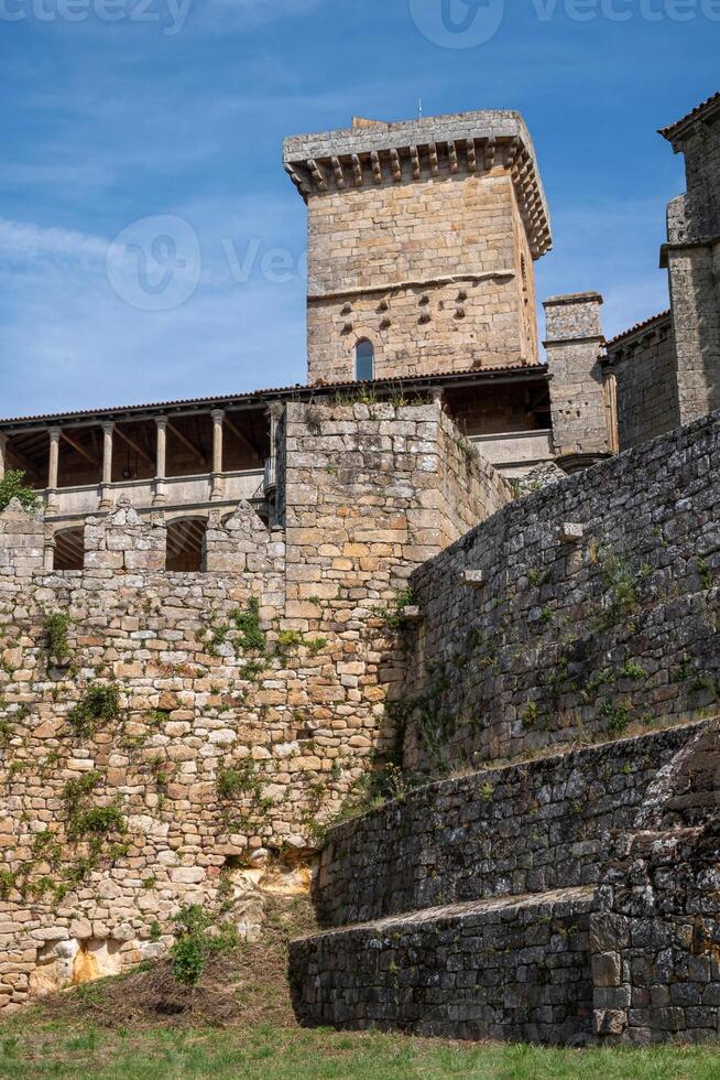 Partial view of the medieval fortification of Monterrei, Ourense. Galicia, Spain. photo