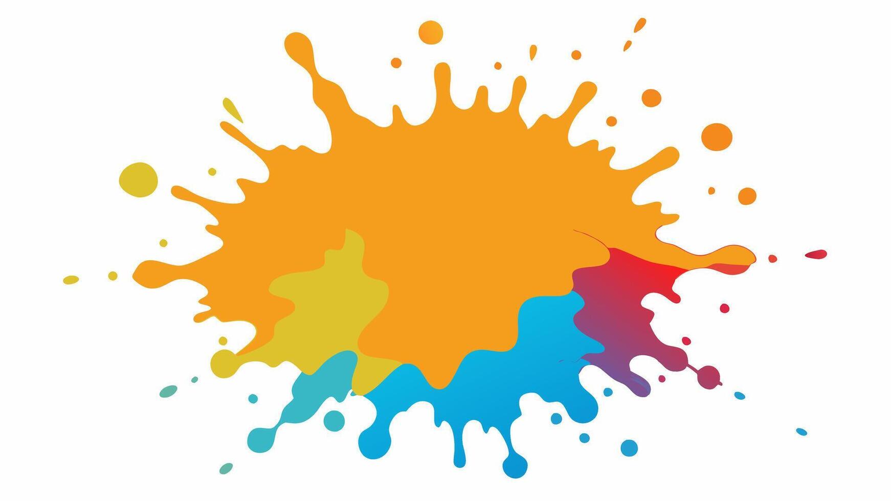 Beautiful Watercolor splash on white background vector
