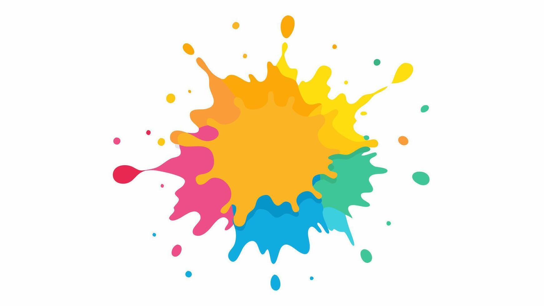 Decent Watercolor splash on white background vector