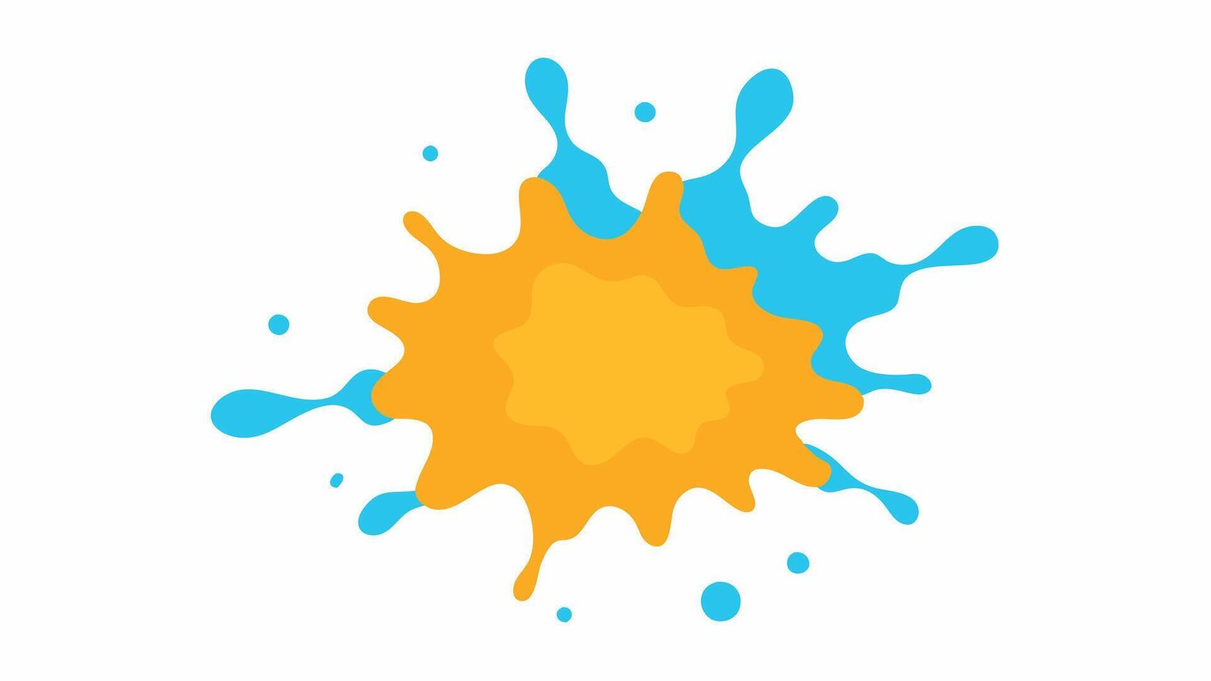 Pretty Watercolor splash on white background vector