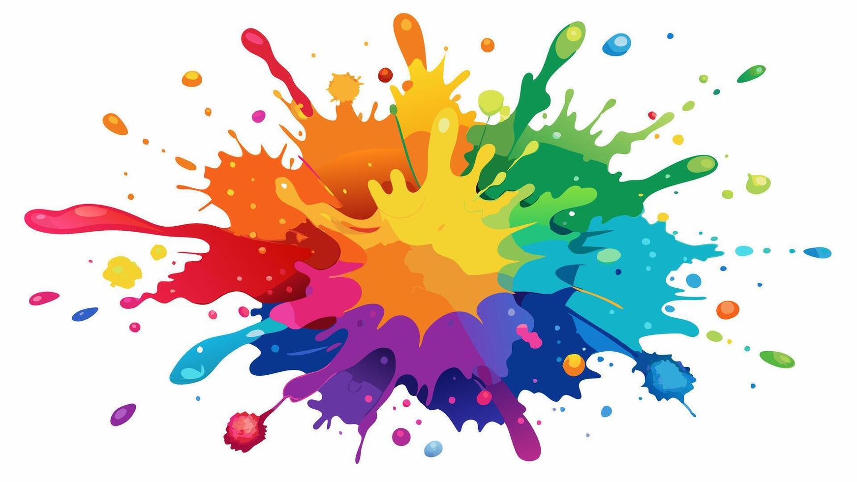 Abstract Watercolor splash on white background vector