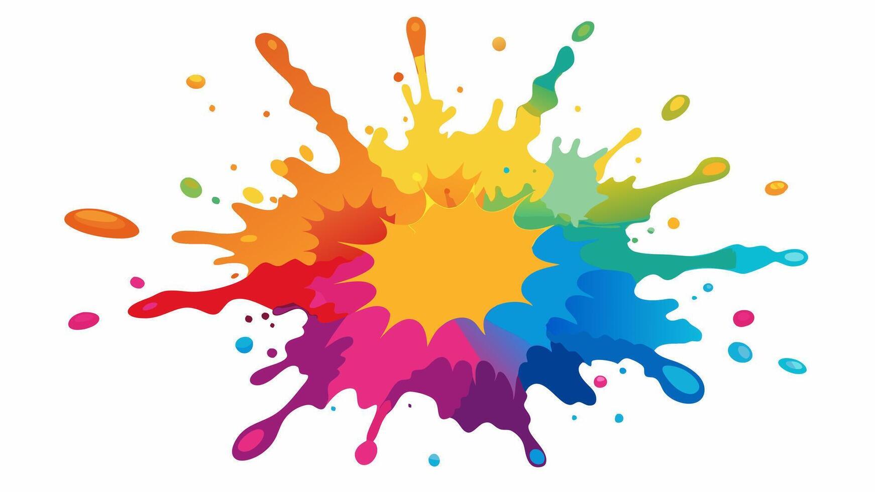 Tidy Watercolor splash on white background vector