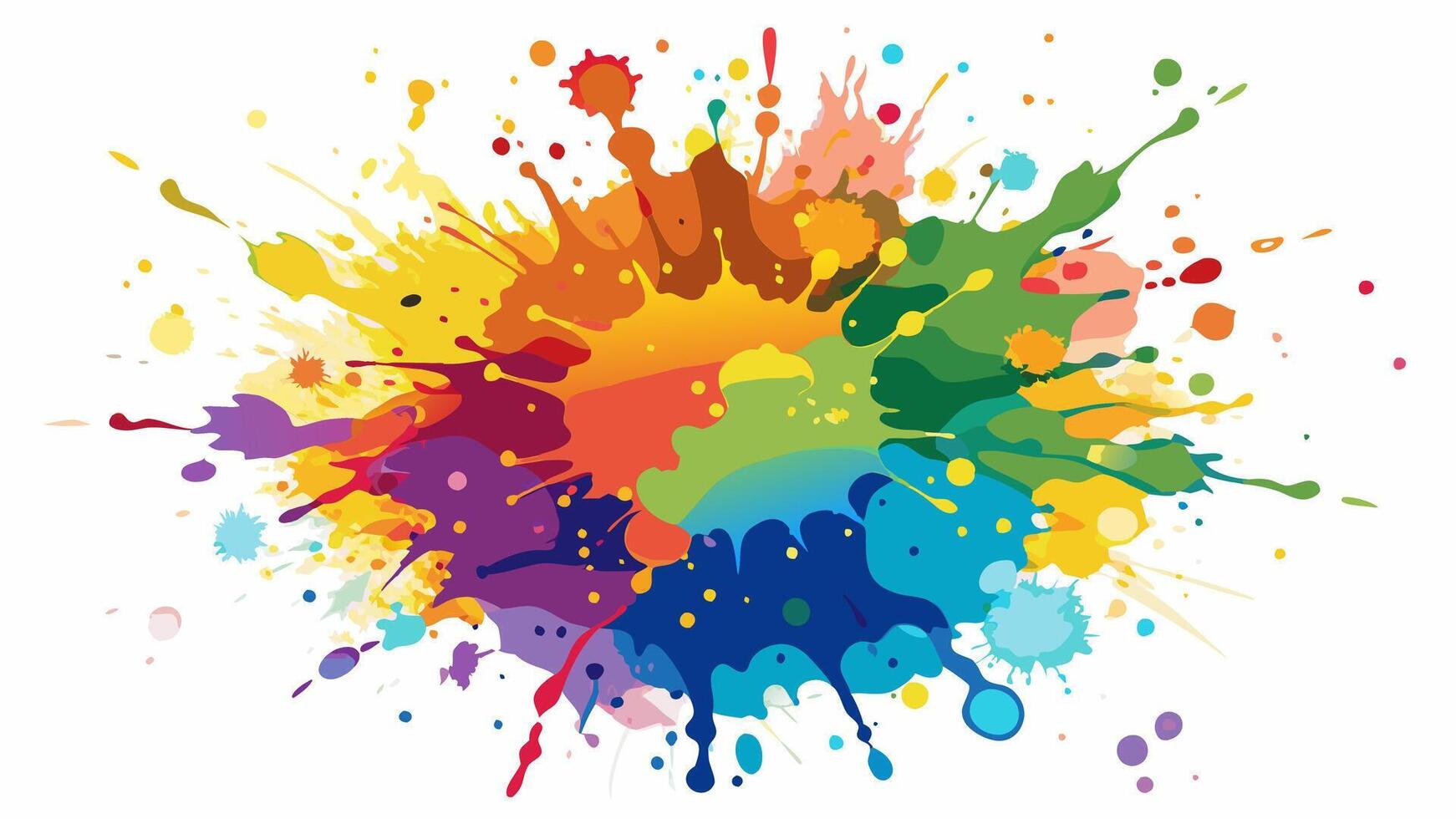 Fantastic Watercolor splash on white background vector