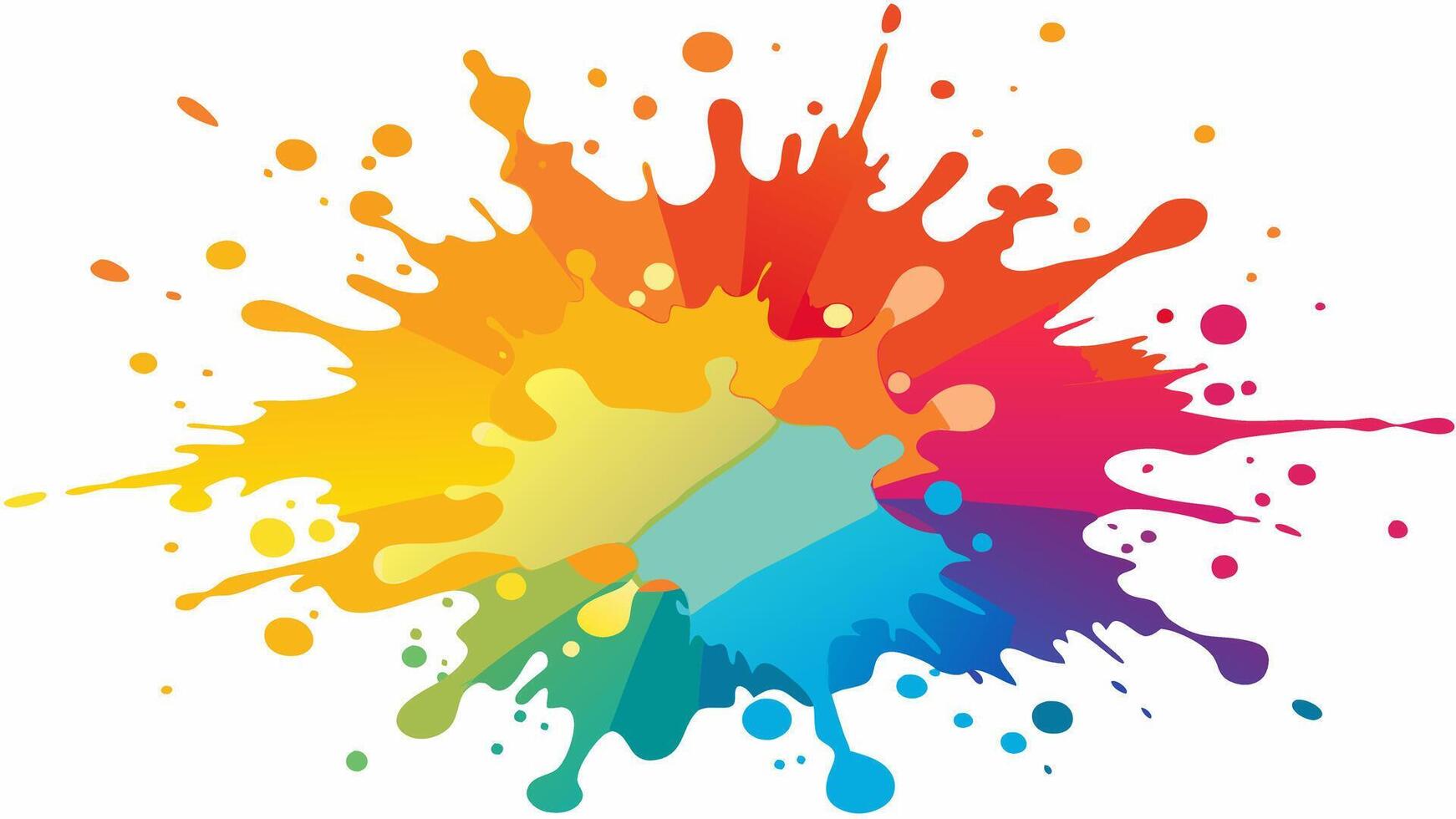 Chic Watercolor splash on white background vector