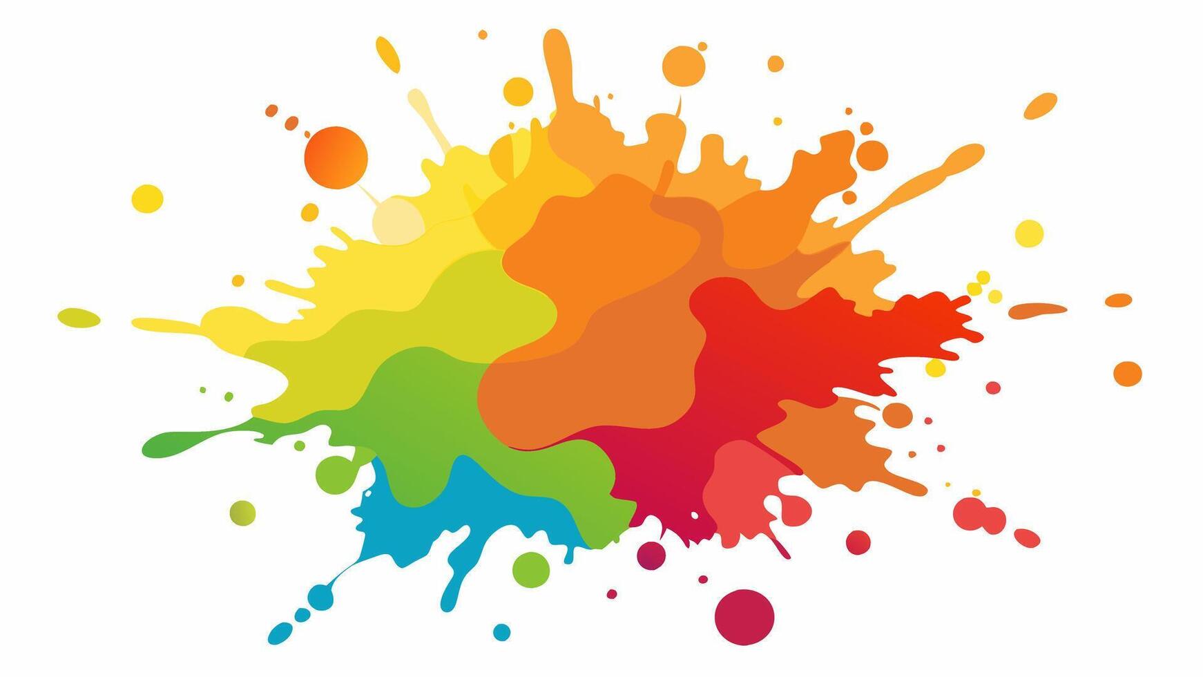 Fine Watercolor splash on white background vector