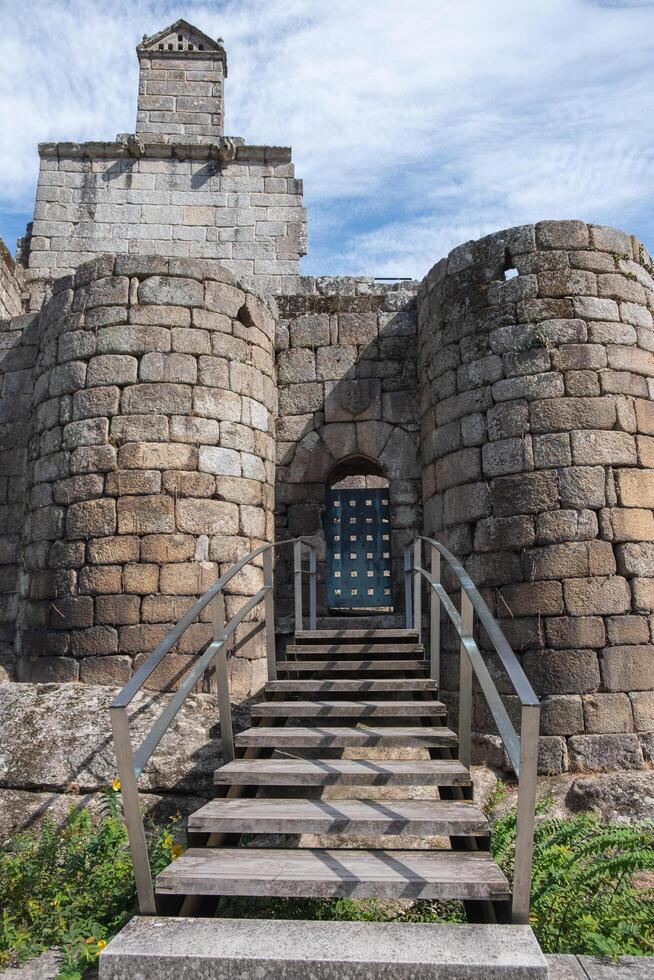 Wall and ruins of the Ribadavia Castle province of Ourense. Spain. photo