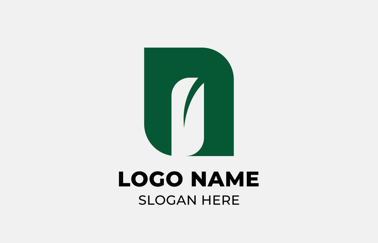 Logo Leaf symbols and Letter N. Template design Nature, tree, go green and growth concept with icon. Editable file vector
