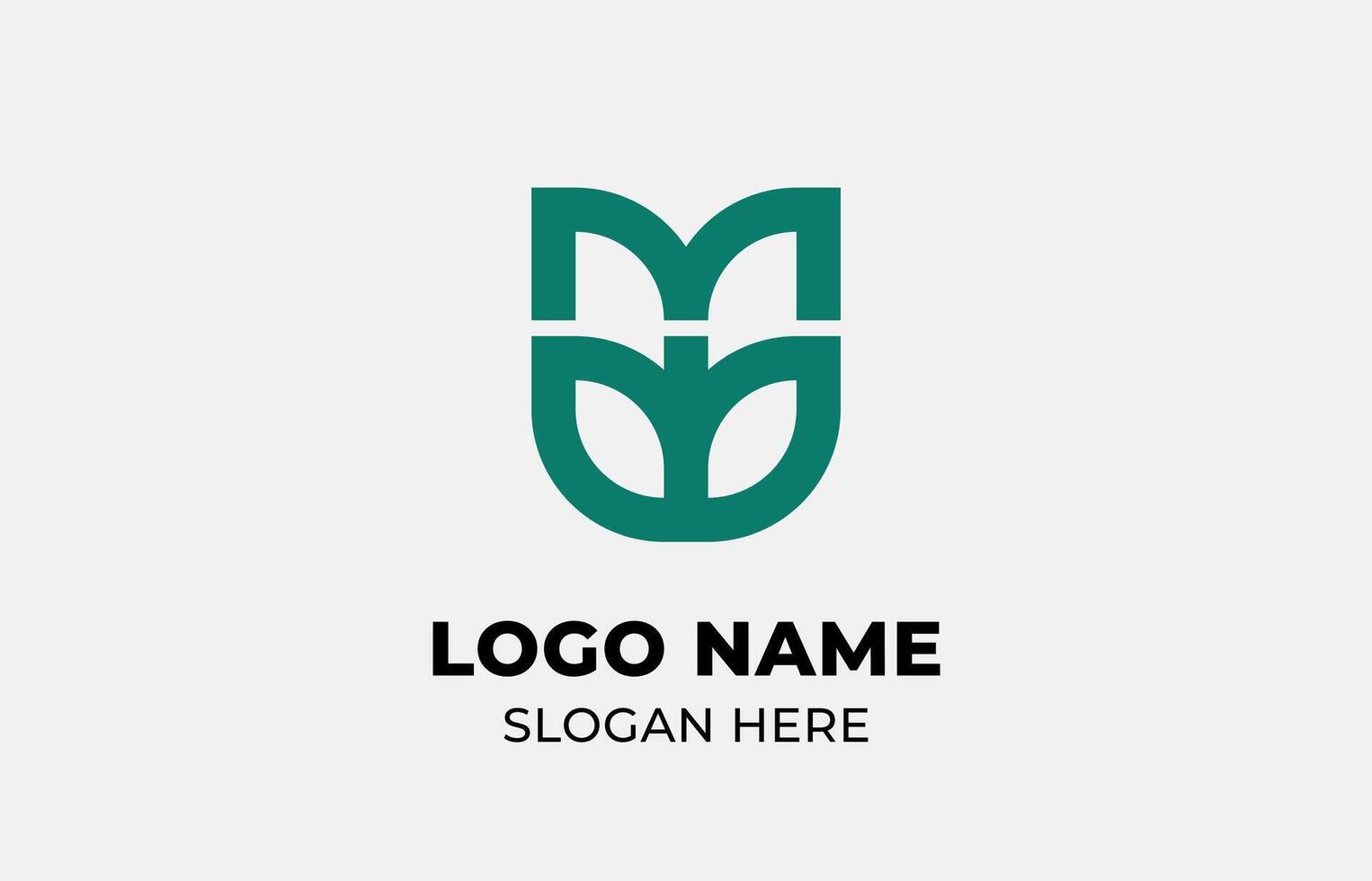 Logo Leaf symbols and Letter M. Template design Nature, tree, go green and growth concept with icon. Editable file vector