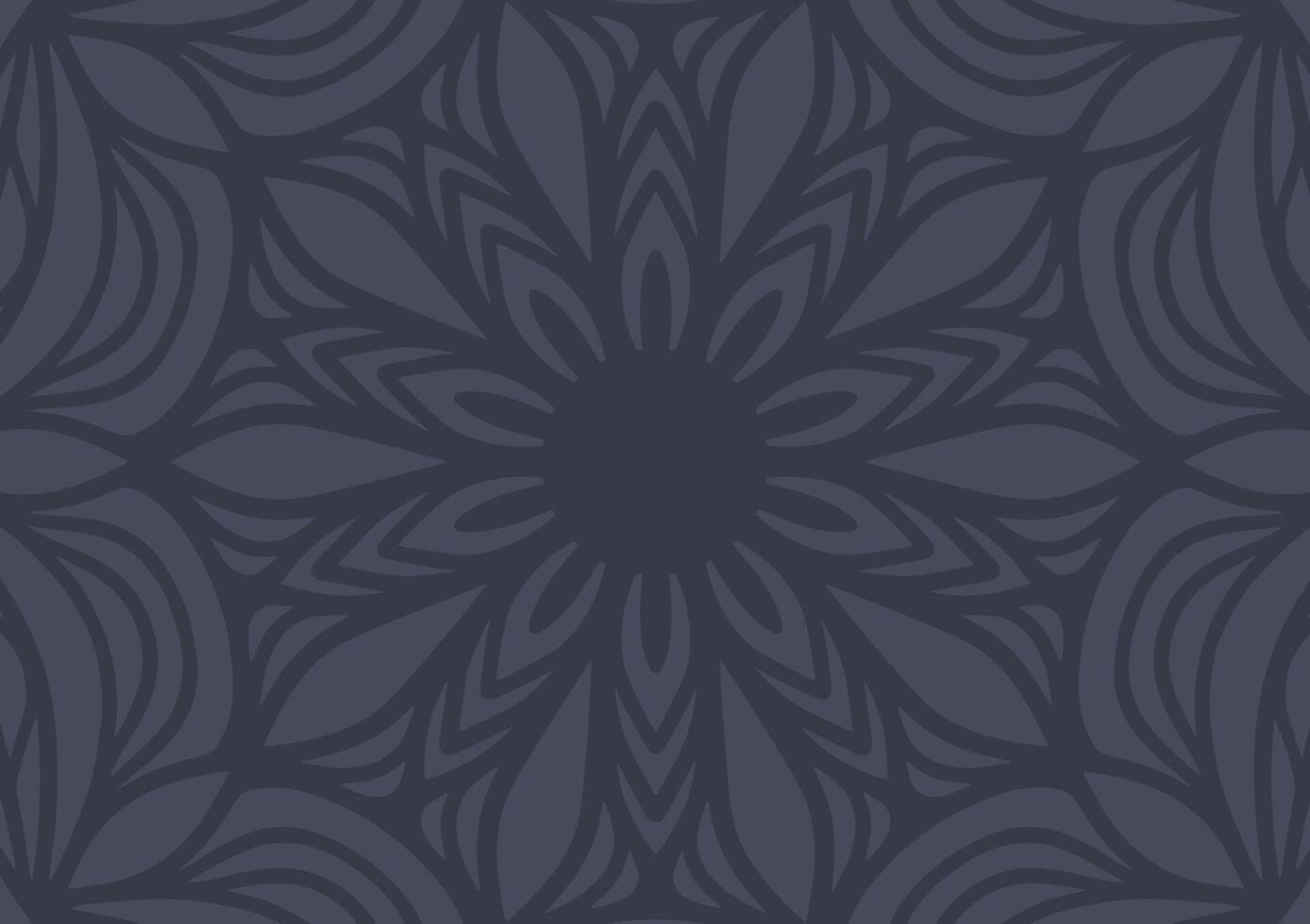 Grey flower mandala pattern modern background vector