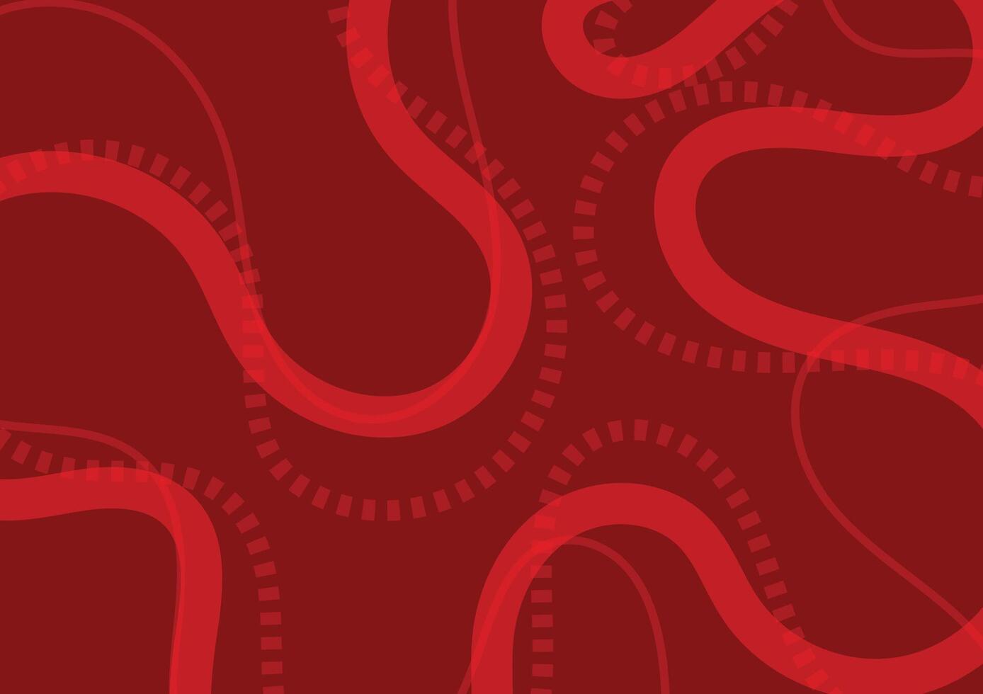 Red graphic line curve pattern abstract background vector