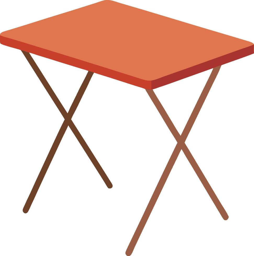 illustration gateleg table flat art design vector