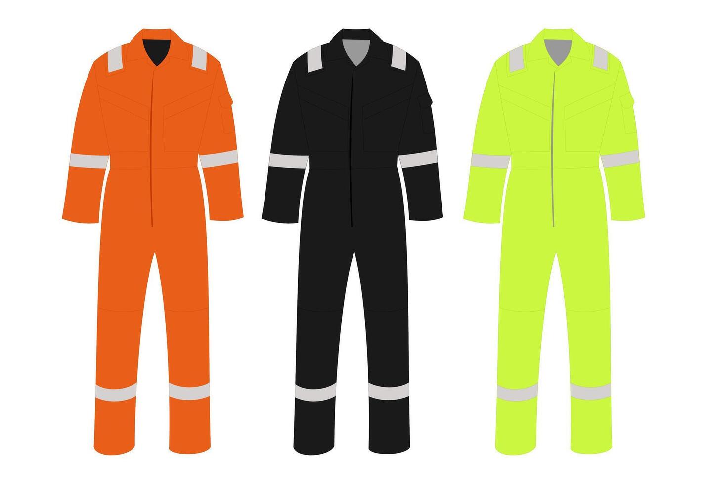 Set of Safety Suits vector