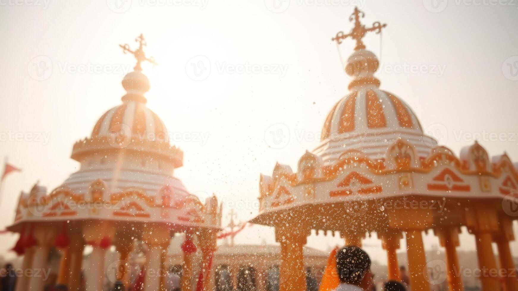 Water Drops on an Ornate Structure photo