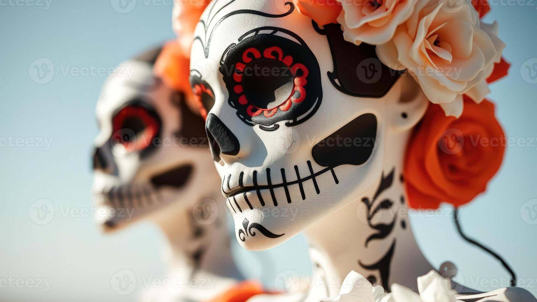 Day of the Dead Sugar Skull Close Up photo
